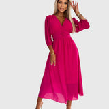Chloe™ | Kevyt Silkkinen Chiffon-mekko
