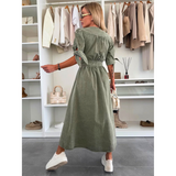 MAELLE™ – Tyylikäs V-pääntie Midi-mekko