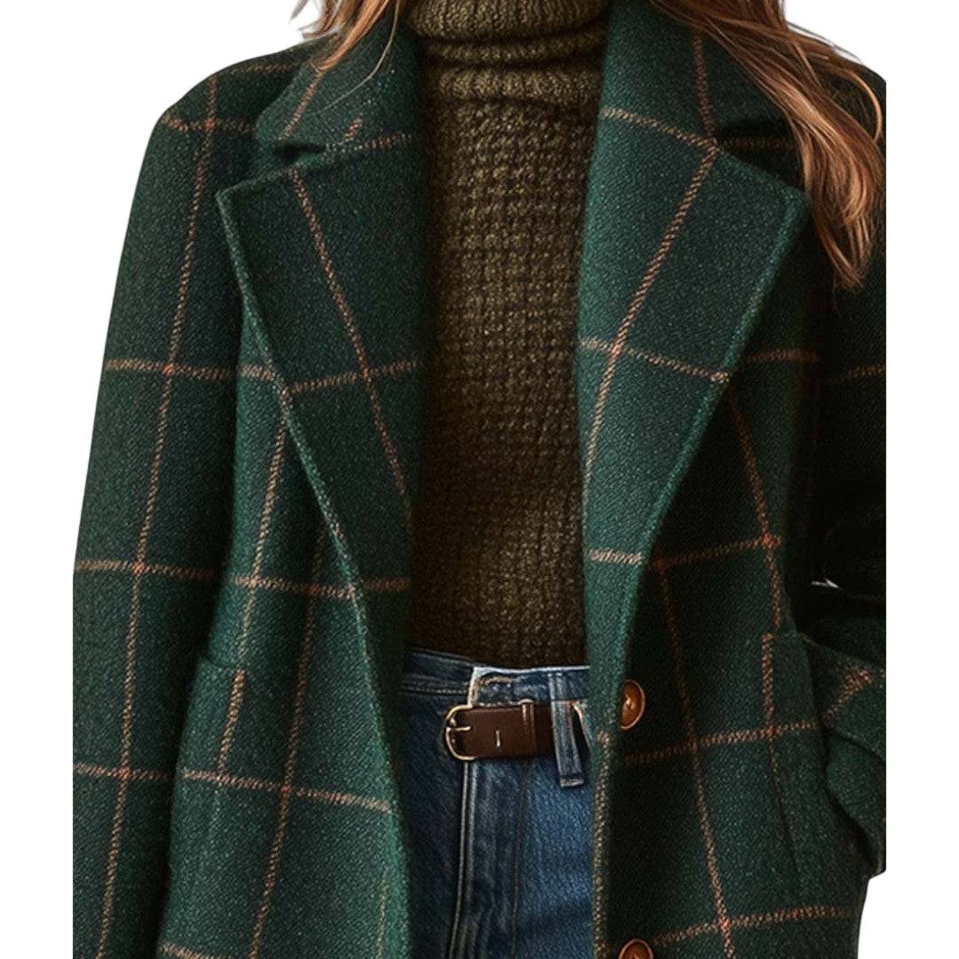Fiona™ – Klassinen ruudullinen takki ajattomalla designilla